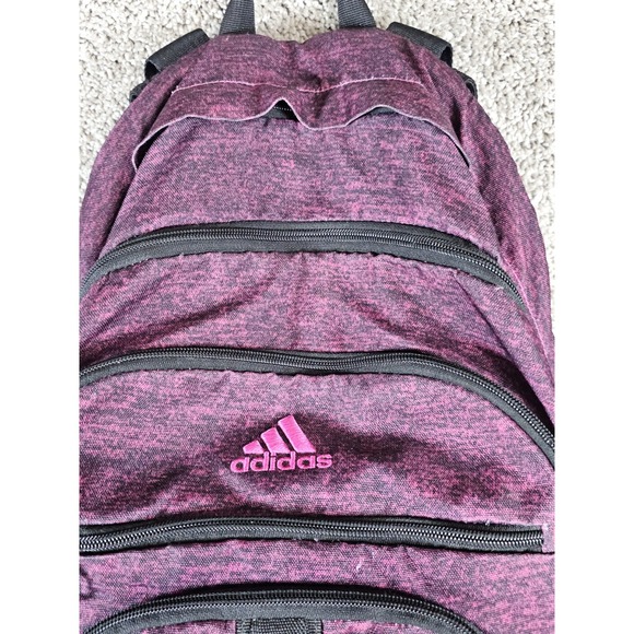 Adidas 20" Black & Heathered Purple/Pink Backpack Laptop Bag‎ 2016 - Picture 6 of 16